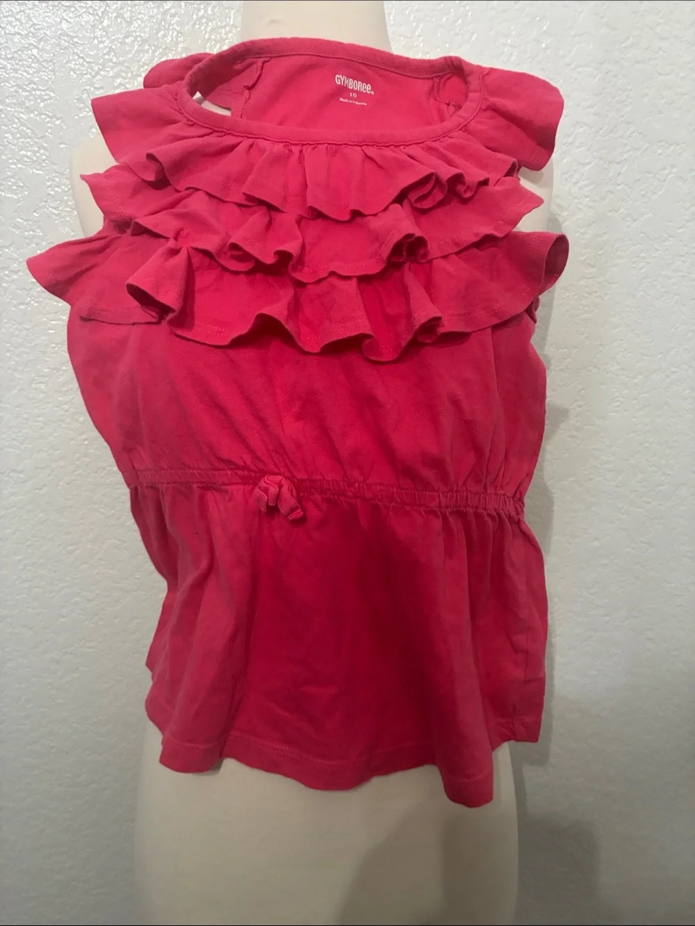 Gymboree Pink Ruffle Tank Top